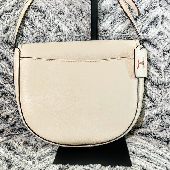 BNWT COACH x KEITH HARING LIMITED EDITION WHITE "LOVE" HUDSON CROSSBODY (F11784) - Picture 2 of 8